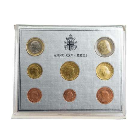 Vatikan - Kursmünzensatz 2003, - Foto 1