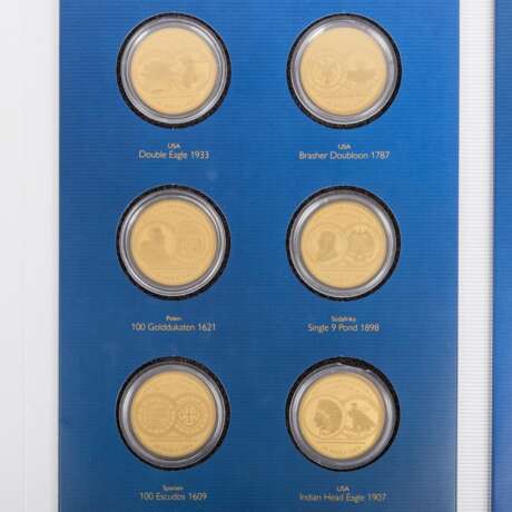 4 Sets "Die wertvollsten Goldmünzen der Welt" - - photo 1