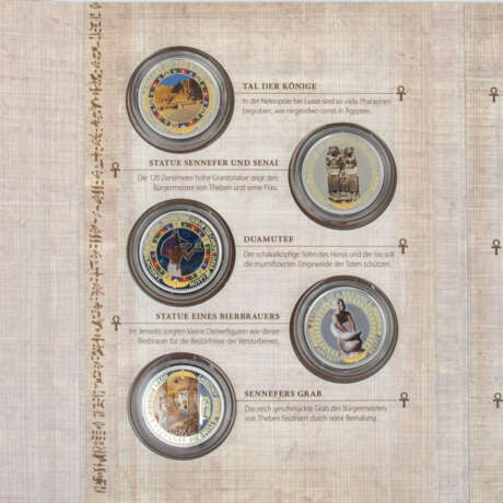 5-teilige Reihe Silbermünzenreihe "Die Faszination des alten Ägypten" - - photo 5