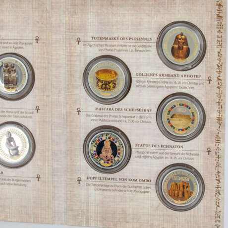 5-teilige Reihe Silbermünzenreihe "Die Faszination des alten Ägypten" - - Foto 6
