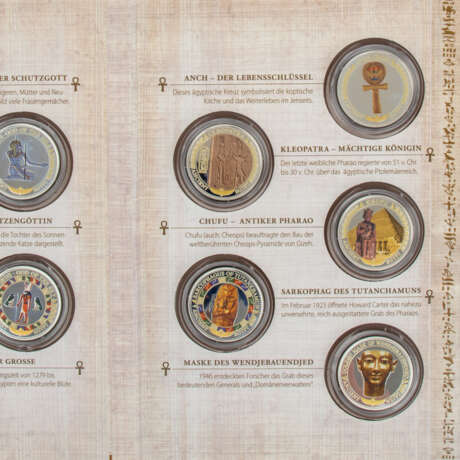 5-teilige Reihe Silbermünzenreihe "Die Faszination des alten Ägypten" - - фото 10