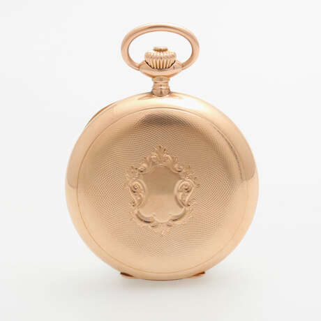 J. ASSMANN Taschenuhr, Savonette, um 1900, Rosé-Gold 14K - Foto 3