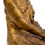 Buddha. Holz, Goldlack, Glassteine. BIRMA, MANDALAY, 20. Jh., - Foto 8