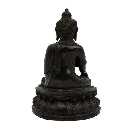Buddha Shakyamuni. Bronze. CHINA, Qing-Dynastie (1644-1912). - Foto 3