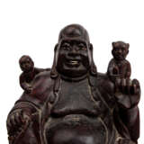 Drei Gottheiten aus Holz. CHINA: - photo 7