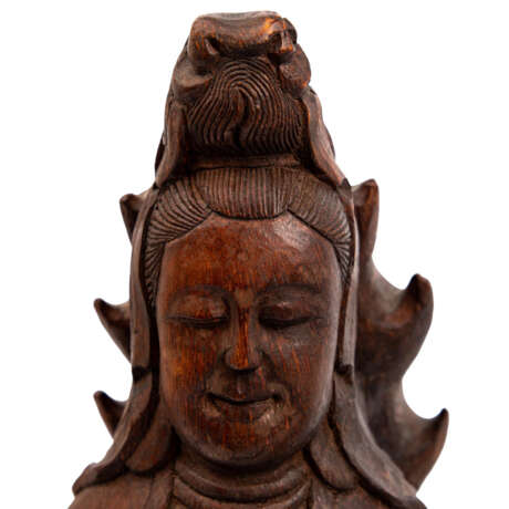 Drei Gottheiten aus Holz. CHINA: - photo 9