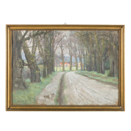 MOGK, JOHANNES HEINRICH (1868-1921), "Sächsische Parklandschaft mit Allee", - Foto 2