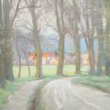 MOGK, JOHANNES HEINRICH (1868-1921), "Sächsische Parklandschaft mit Allee", - Foto 4