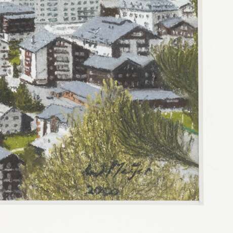MEIJER, W. (auch Meyer, Schweizer Künstler 20./21. Jh.), "Zermatt mit Matterhorn", - photo 3