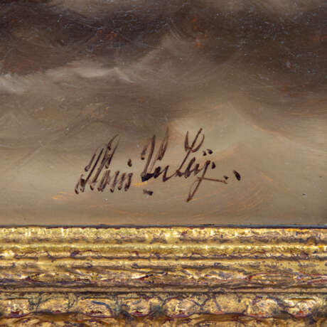 VERLEIJN?, LOUIS (undeutlich signiert, Maler 20. Jh.), "Segelschiff in tosender See", - photo 3