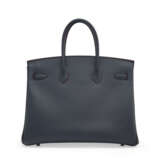 A LIMITED EDITION BLEU INDIGO & ROUGE H EPSOM LEATHER CONTOUR BIRKIN 35 WITH GOLD HARDWARE - фото 3