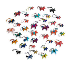 A SET OF THIRTY SIX GRIGRI RODEO CHARMS: SEVEN GM, FIFTEEN MM, FOURTEEN PM 