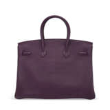 A CASSIS FJORD LEATHER BIRKIN 35 WITH GOLD HARDWARE - photo 3