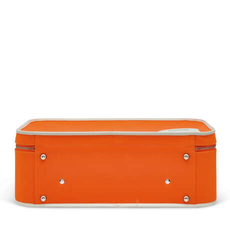 AN ORANGE TOILE OFFICIER & WHITE CLÉMENCE LEATHER UL53 WITH PALLADIUM HARDWARE - Foto 4