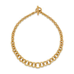 AN 18K GOLD TAQUET NECKLACE