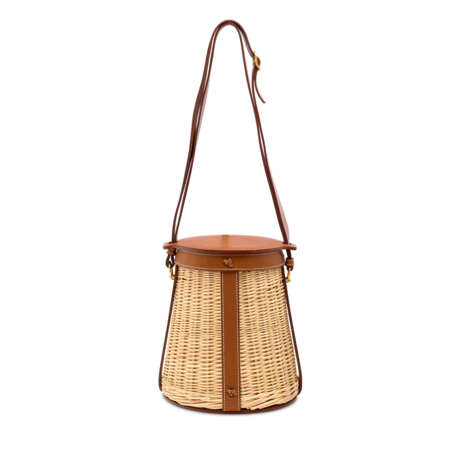 A LIMITED EDITION NATUREL BARÉNIA & WICKER PICNIC FARMING WITH GOLD HARDWARE - Foto 3