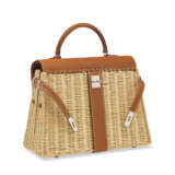 A LIMITED EDITION NATUREL BARÉNIA & OSIER PICNIC KELLY 35 WITH PALLADIUM HARDWARE - фото 3