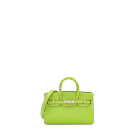 A KIWI EPSOM LEATHER MICRO MINI BIRKIN WITH PALLADIUM HARDWARE - photo 1