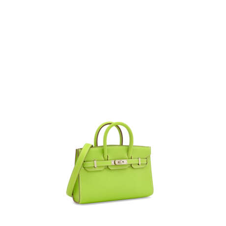 A KIWI EPSOM LEATHER MICRO MINI BIRKIN WITH PALLADIUM HARDWARE - photo 2