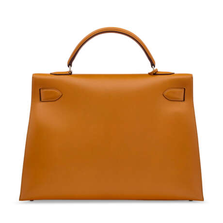 A LIMITED EDITION NATUREL SABLE BUTLER LEATHER SELLIER KELLY 40 WITH LEATHER HARDWARE - Foto 3