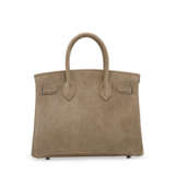 A GRIS PERLE VEAU DOBLIS BIRKIN 30 WITH PALLADIUM HARDWARE - photo 3