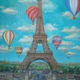 Небо Парижа Холст на подрамнике Масло Современный сюрреализм Фэнтези 2020 г. - фото 1