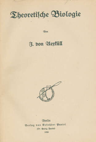 Uexküll,J.J.B.v. - photo 1