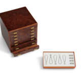A SET OF TWO: A WOODEN SCARF BOX & A MAGNETIC SCARF HANGING SET - фото 1