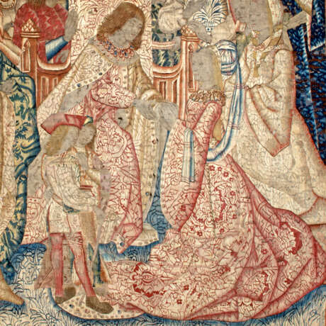 A FLEMISH LATE GOTHIC BIBLICAL TAPESTRY - photo 2
