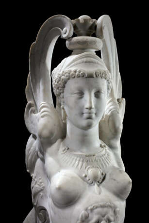 A MONUMENTAL PAIR OF FRENCH MARBLE SPHINXES - photo 2