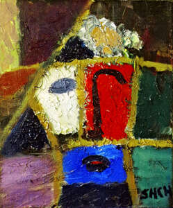 Toile sur le sous-châssis, Peinture à l'huile, Avant-garde, Portrait, Russie, 2022