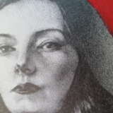 Жіночий портрет Cardboard пастель воскова сучасне мистецтво Portrait Ukraine 2022 - photo 3