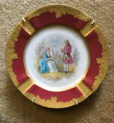 Decorative plate, sèvres, 1855