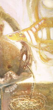 Мыслитель Холст Акриловые краски Сюрреализм Мифологическая живопись 2002 г. - фото 3