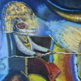 Песнь о Тулпаре Leinwand Acrylfarbe Moderne Kunst Mythologische Malerei 2004 - Foto 3