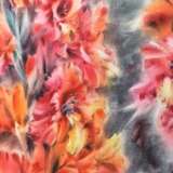 Огни осени (картина акварелью) Watercolor paper Watercolor Impressionism природа цветы Russia 2021 - photo 2