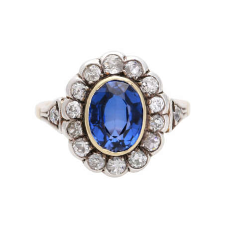 Ring im Jugendstil mit 1 Altschliffdiamant, - фото 1