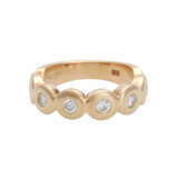 Ring mit Brillantbesatz, zusammen ca 0,26 ct (punz.), - photo 1