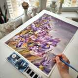После бури Watercolor paper Watercolor Impressionism цветочный Russia 2022 - photo 4