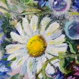 Букет полевых цветов холст на ДВП Acryl Impressionismus Ukraine 2022 - Foto 3