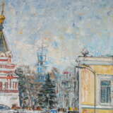 Омские улицы. Весна 21-го. Leinwand auf dem Hilfsrahmen Acryl Realismus Landschaftsmalerei Russland 2021 - Foto 7