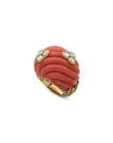 FRED BAGUE COCKTAIL CORAIL ET DIAMANTS