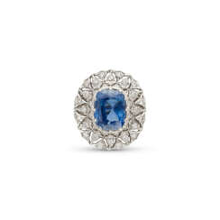 BUCCELLATI BAGUE SAPHIR ET DIAMANTS