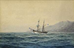 Voilier dans la mer de F. Klimenko les années 1890,