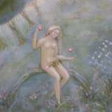 “Eternal balance (Adam and eve).” Canvas Oil paint Modern Mythological 2010 - photo 3
