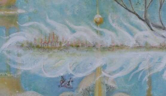 „Dein Winter-Stadt -- Angela Stift.“ Leinwand Ölfarbe Moderne Kunst Landschaftsmalerei 2013 - Foto 3
