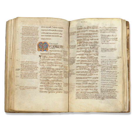 Pauline Epistles, glossed, in Latin, illuminated manuscript ... - photo 4