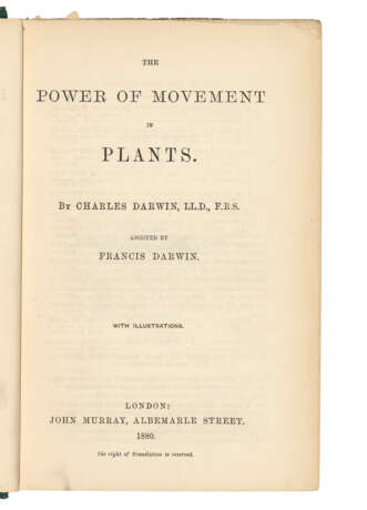 DARWIN, Charles Robert (1809-1882), assisted by Francis DARWIN (1848-1925) - фото 2