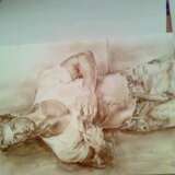 Originalmale torso romanticgay art dry pastel dry Moderne Kunst beauty man painting Russland 2022 - Foto 8