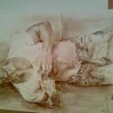 Originalmale torso romanticgay art dry pastel dry Moderne Kunst beauty man painting Russland 2022 - Foto 10